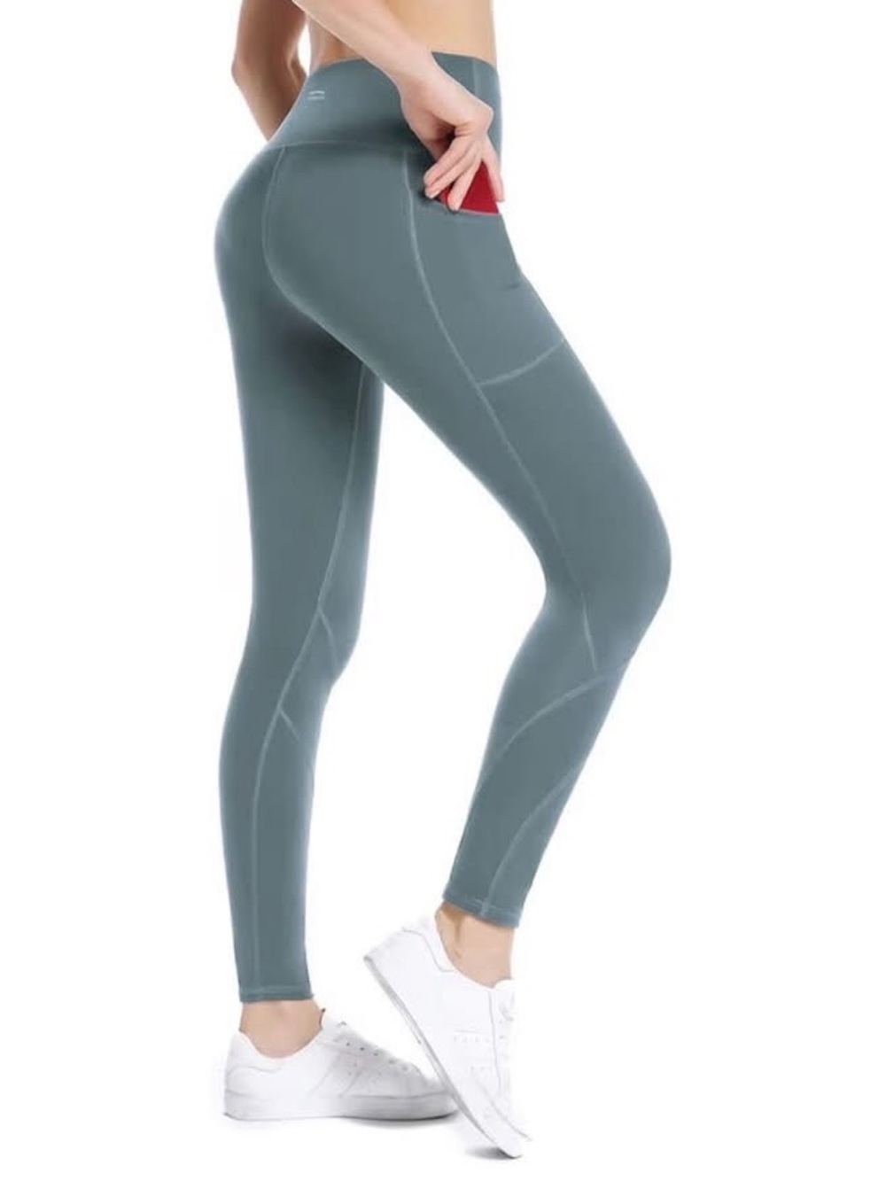 ALONG FIT High Waisted Leggings with 3 Pockets, Tummy Control Yoga Pants xs nwt